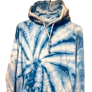 Tie dye warm hoodie